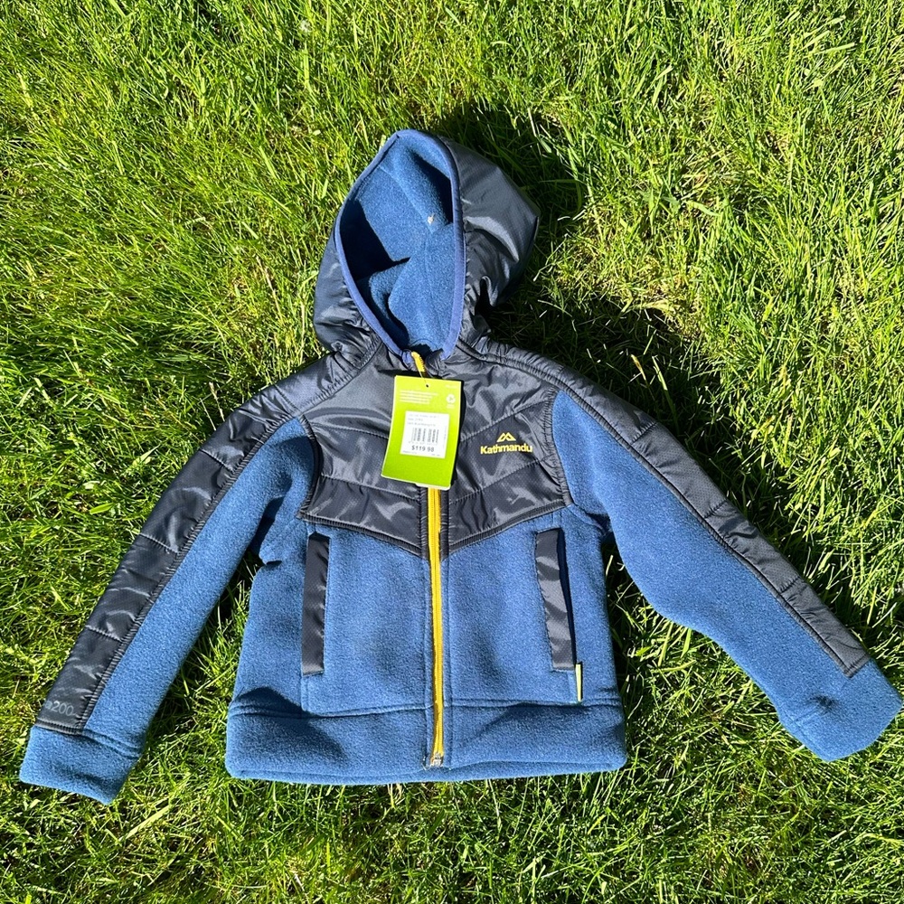 Kathmandu Lino kids hooded jacket v2 size 2 years dark blue midnight